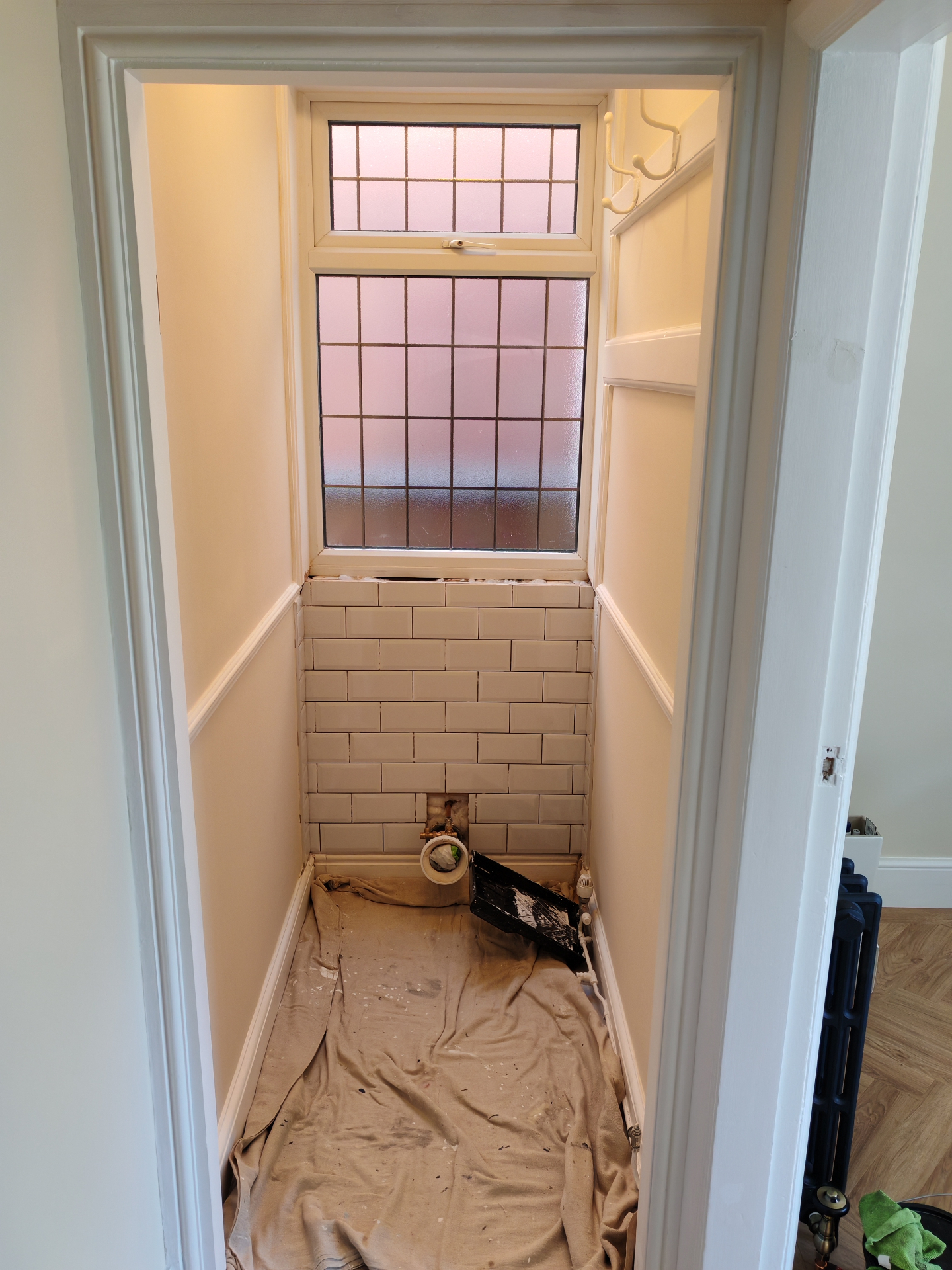 Cloakroom before refit